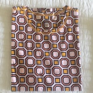 TORY BURCH T-SHIRT WITH GEOMETRIC PRINTED.  NEW